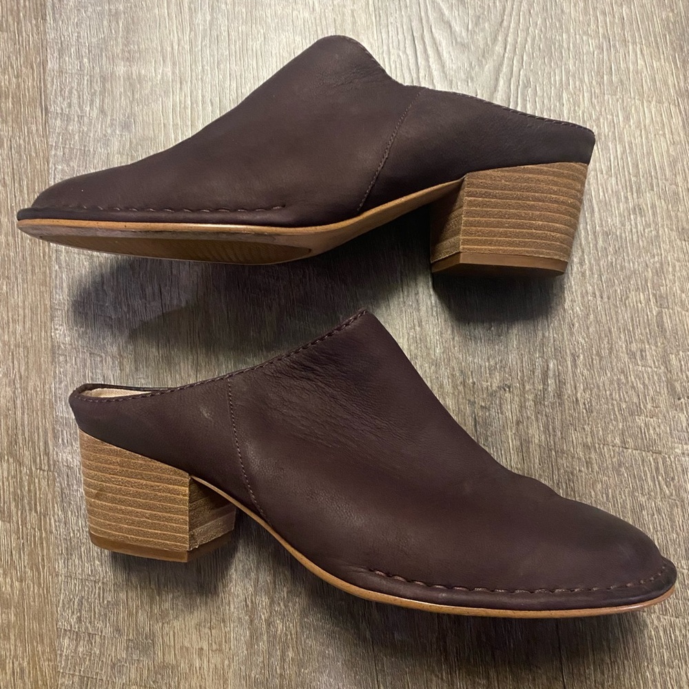 Clarks Leather Women's Mules 9M